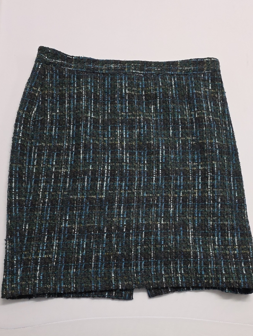 J Jill Boucle Tweed Pencil Skirt Dark Academia Classic Office Skirt